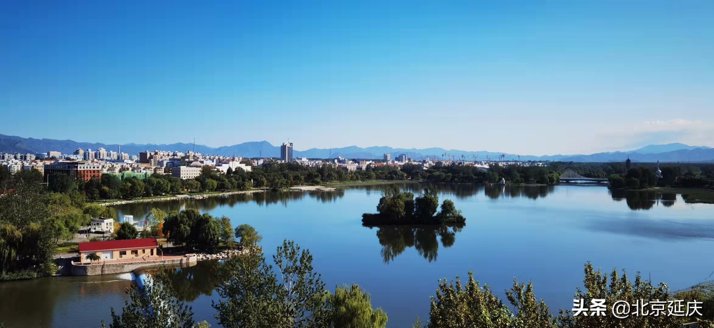 最美冬奥城延庆，朋友圈里一片蓝天