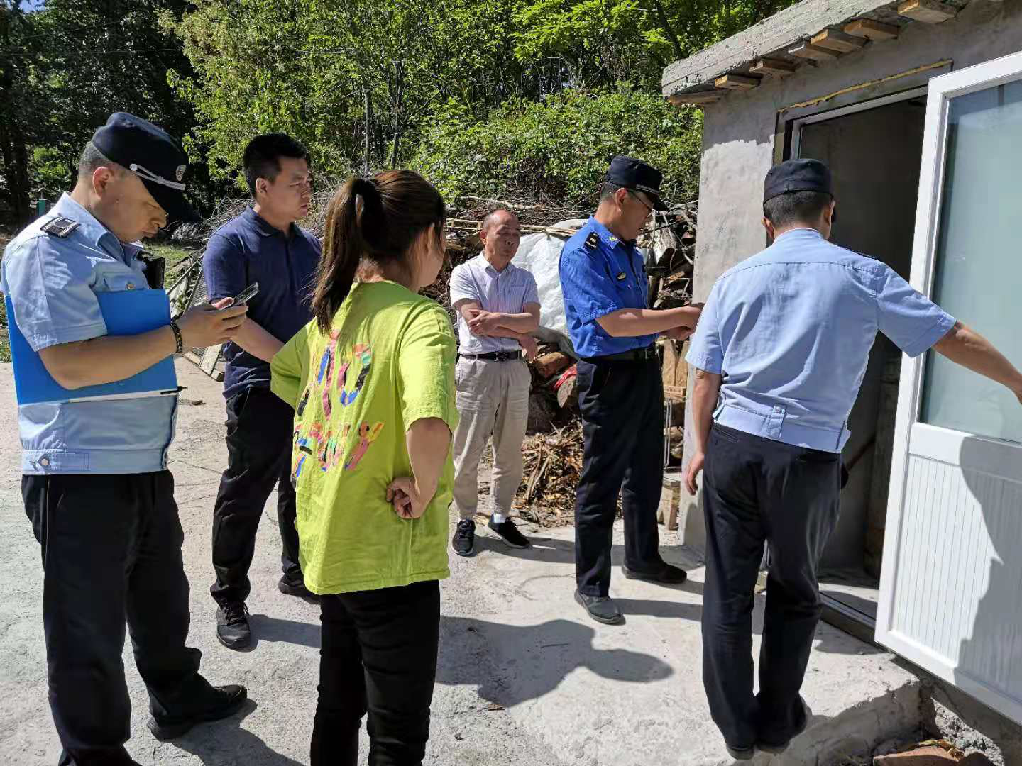 密云区新城子镇开展安全检查工作