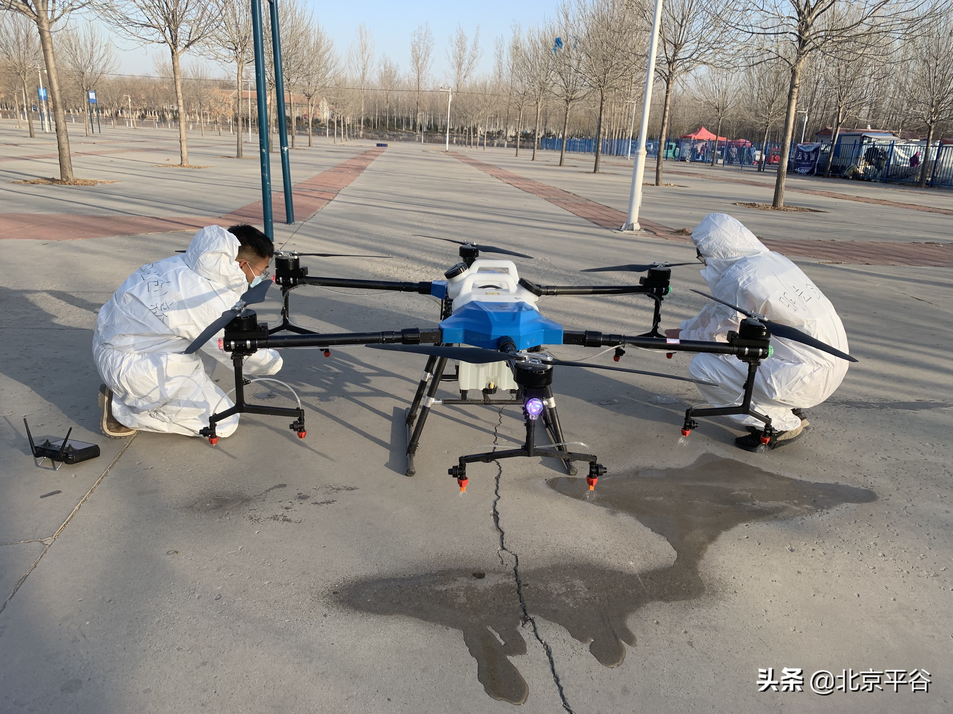 平谷马坊地区疫情防控用上新科技