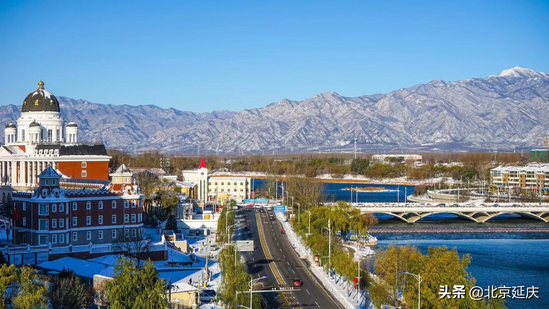 美图来了！最美冬奥城雪后蓝天依旧 诗情画意动人心魄~