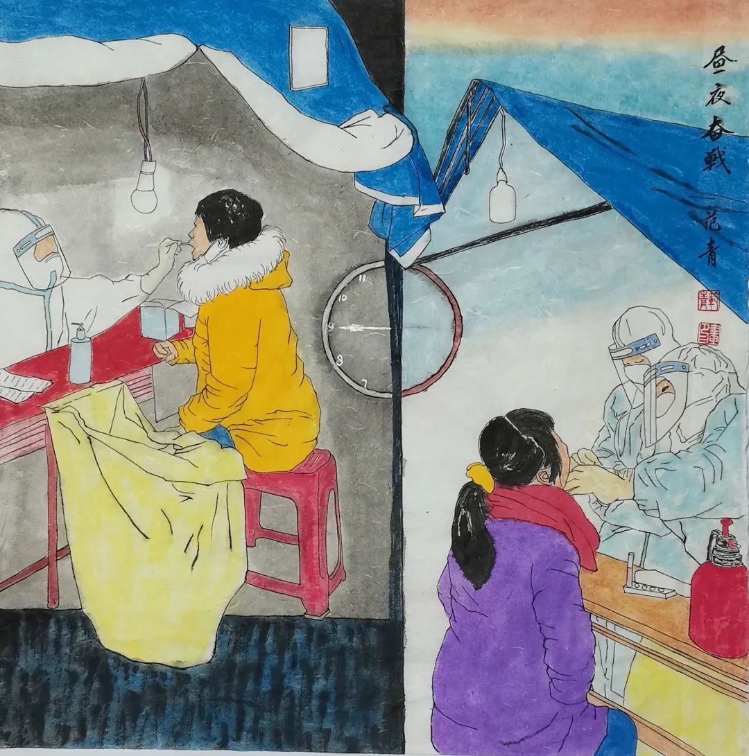 美术佳作、云展聚力！顺义区美术家协会抗疫主题作品云展览来了～