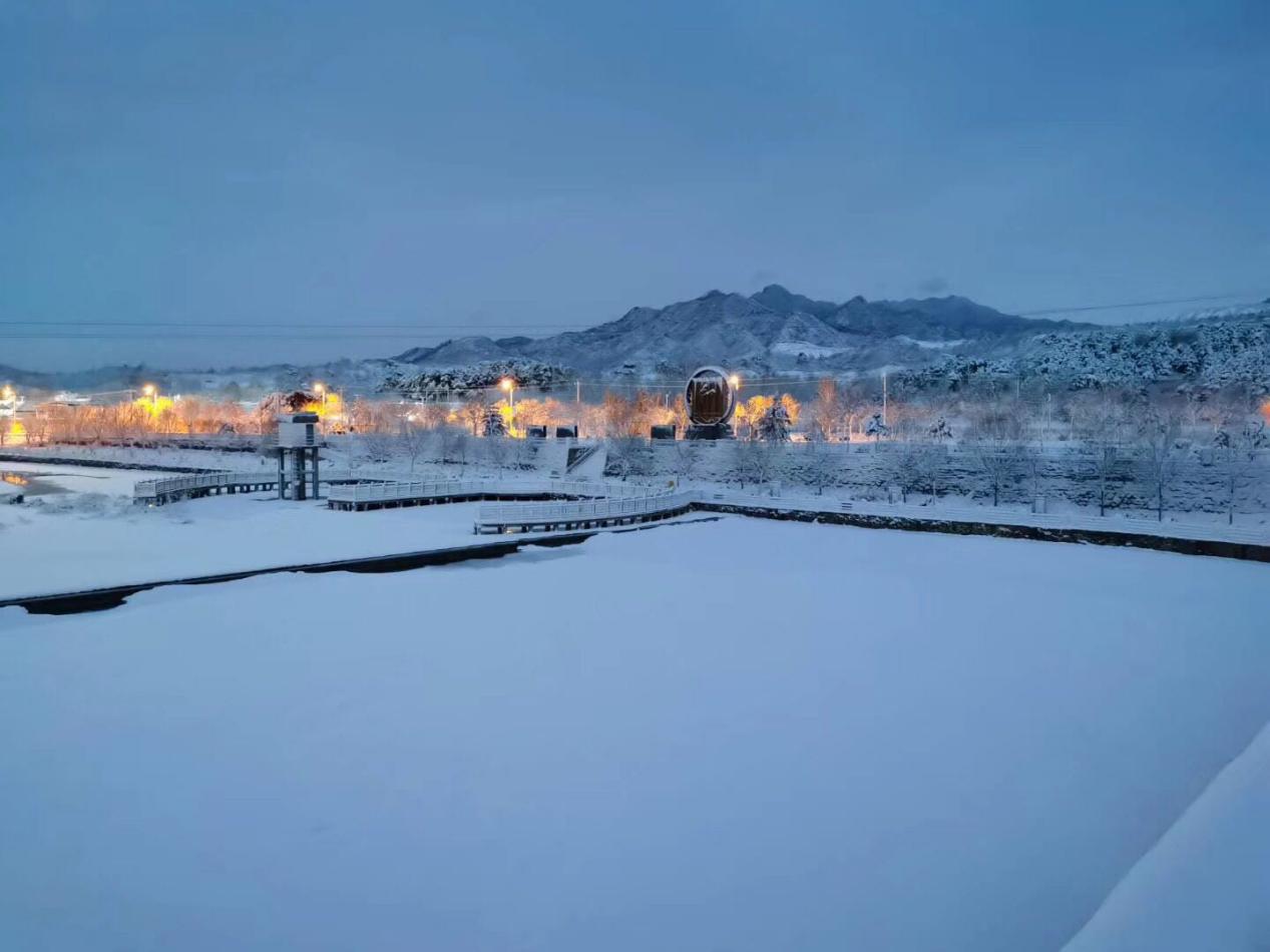 大雪过后，太师屯镇风景美如画