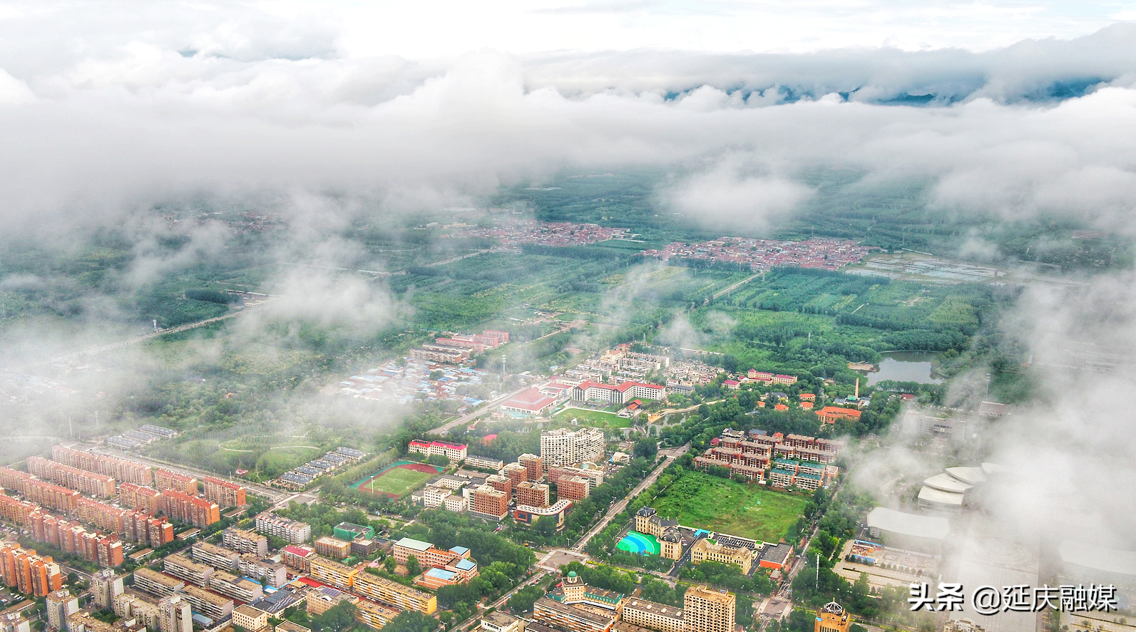 美呆了！雨后延庆云雾缭绕，美若仙境~