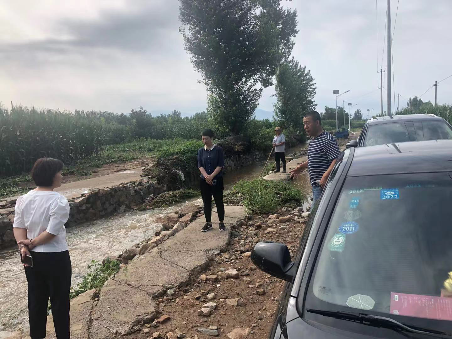 密云区不老屯镇再迎强降雨 干群齐心保平安