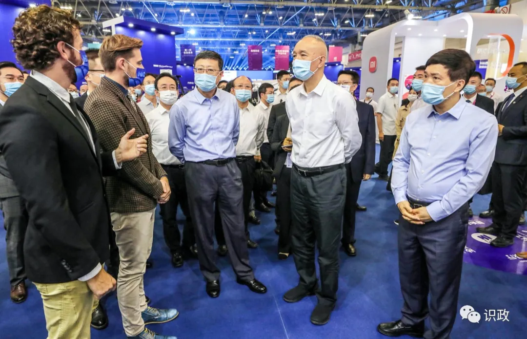 蔡奇陈吉宁参观HICOOL全球创业者峰会展览，调研产业园