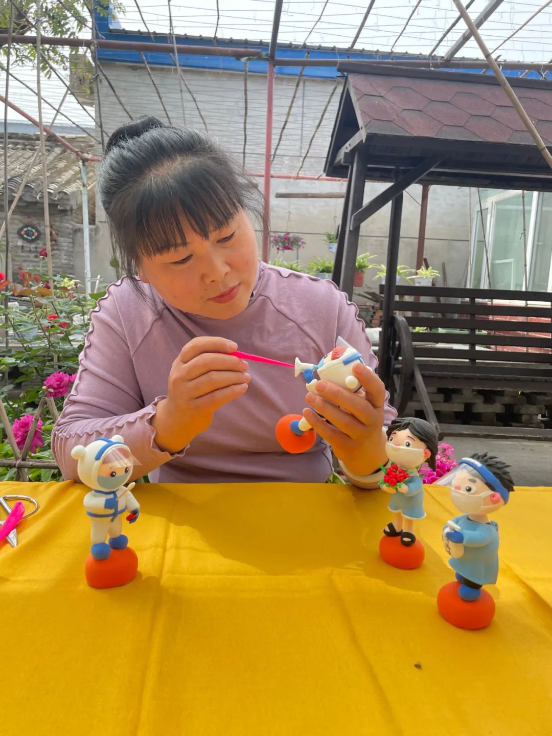 顺义巧娘“塑”说感动，助力“疫”线！
