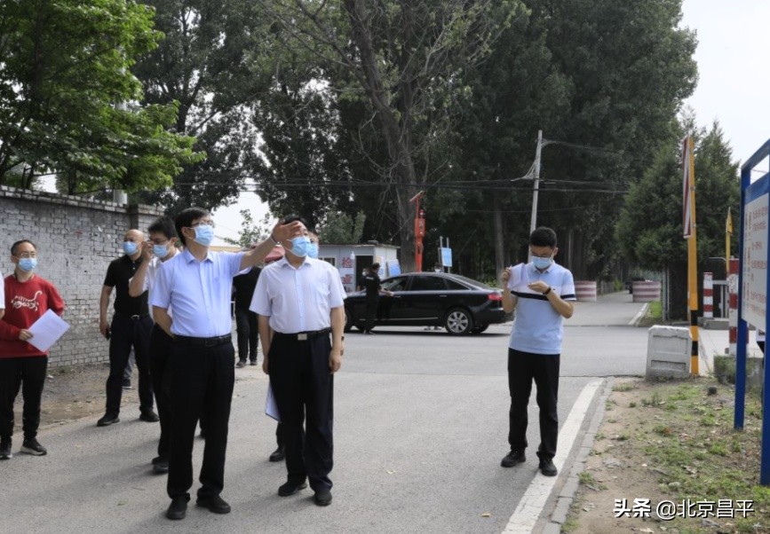 昌平区领导调研城市道路建设情况