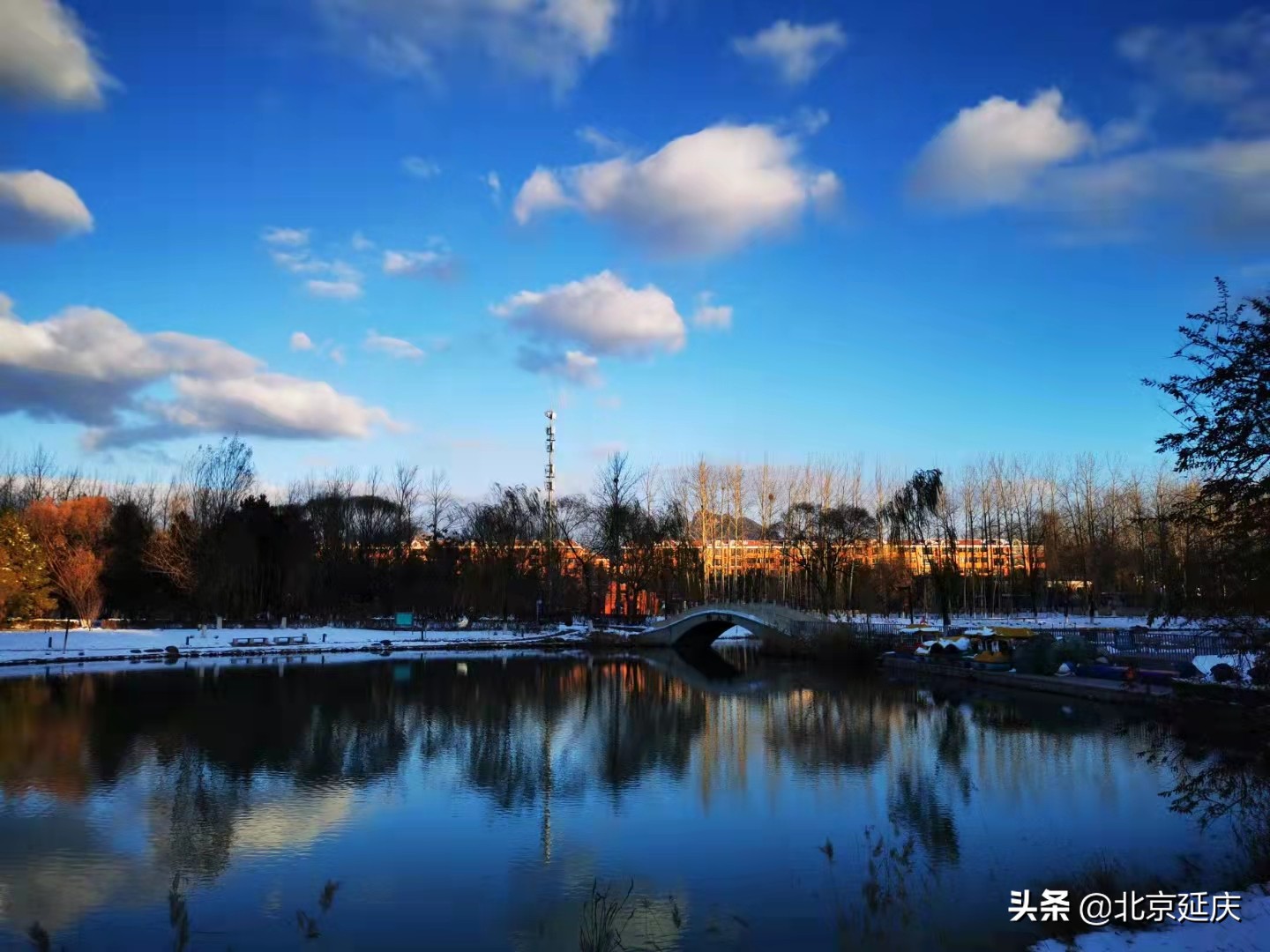 美图来了！最美冬奥城雪后蓝天依旧 诗情画意动人心魄~