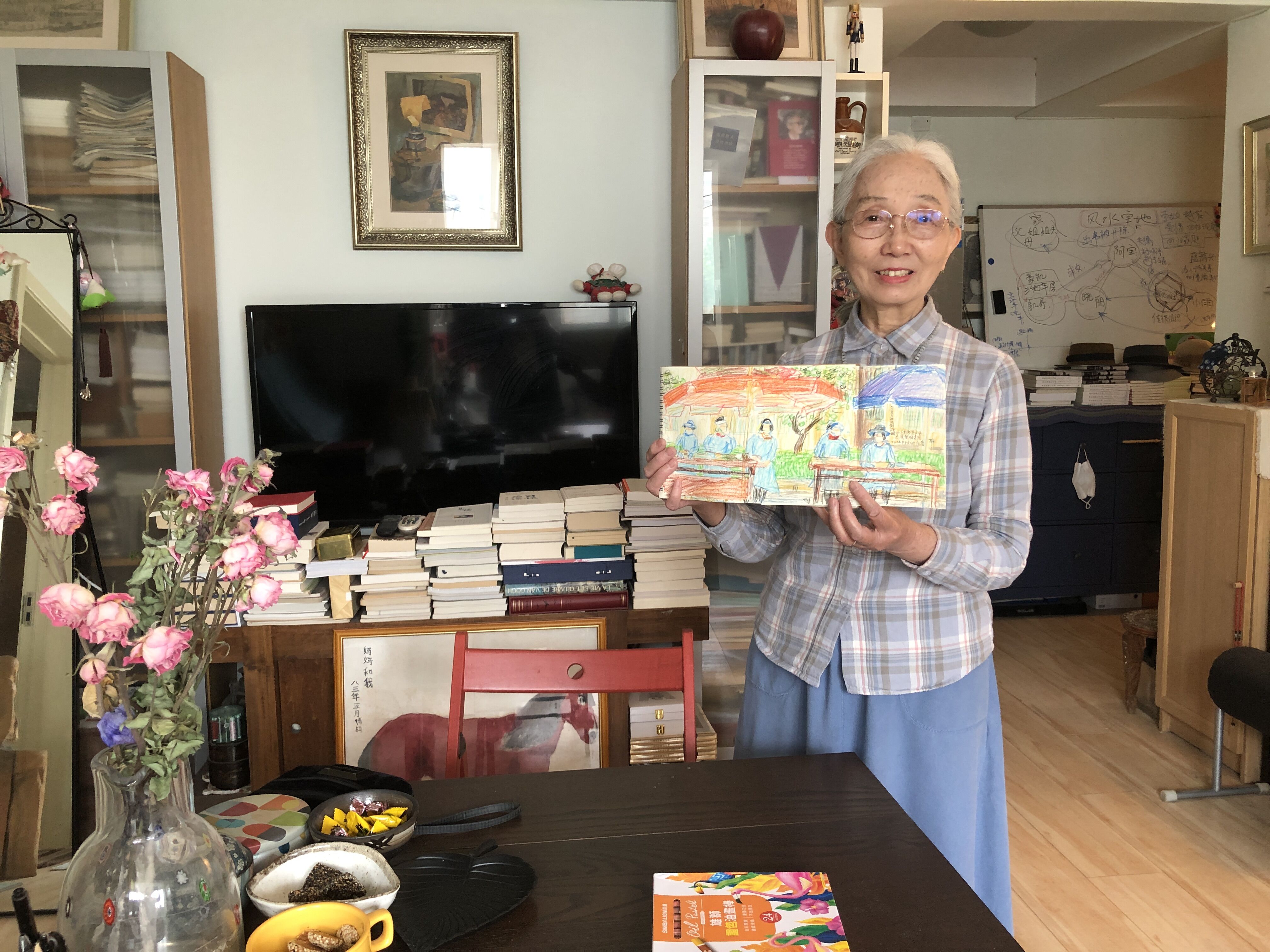 拿起手中的画笔描绘抗疫的最美画面——北下关街道社区居民绘画记录核酸检测温暖瞬间